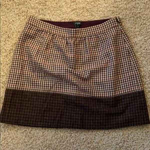 J Crew plaid skirt